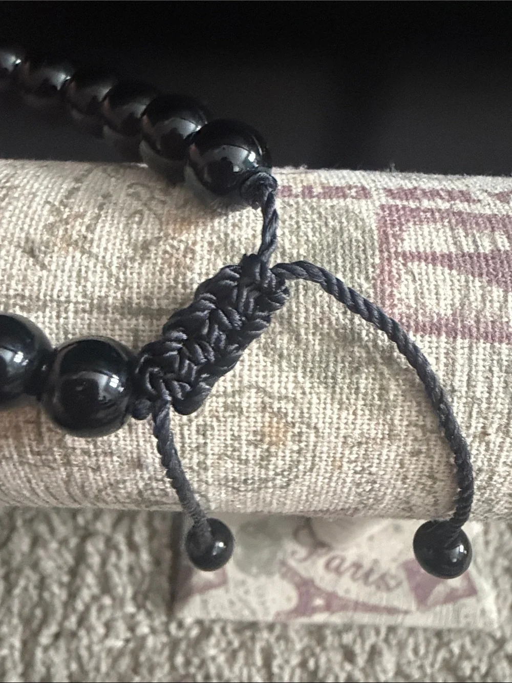 Zodiac Black and Brown Beaded Men's Bracelet - Minimal Matte Accent